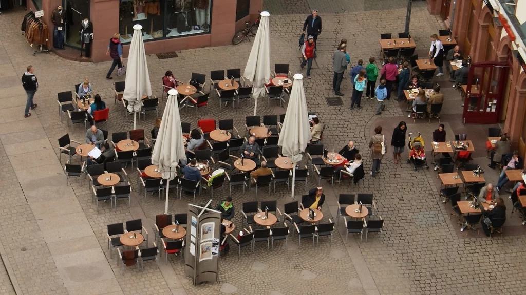 terrasse d'un café