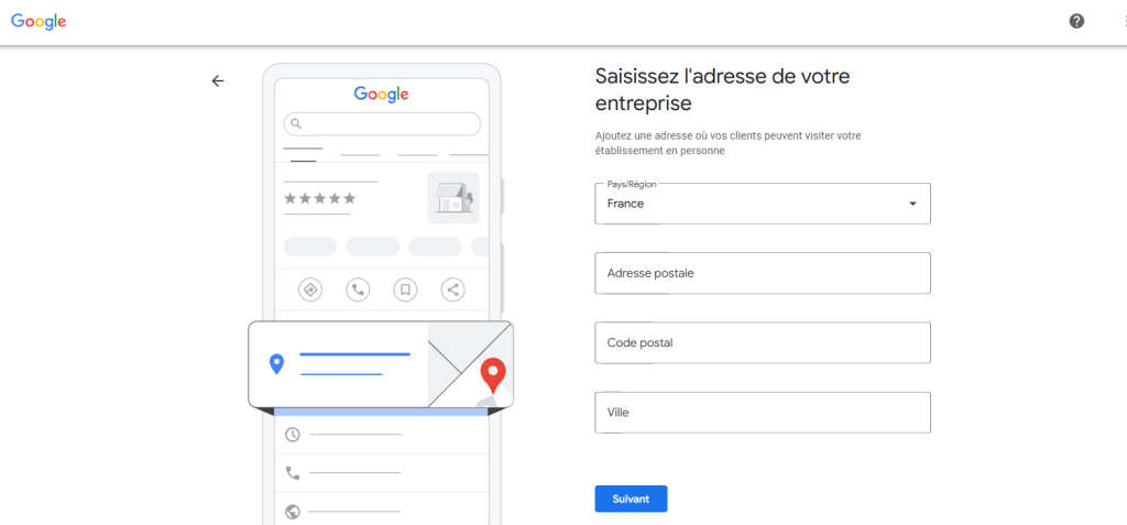ajouter ses informations sur la partie établissement de la fiche établissement de google