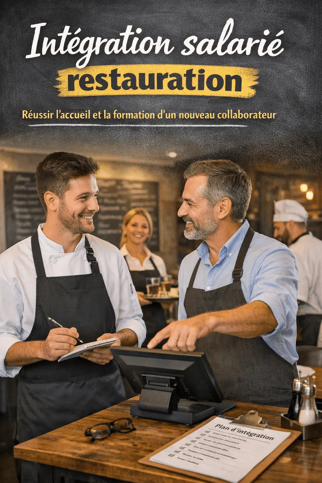 Affiche intégration d'un salarié en restauration