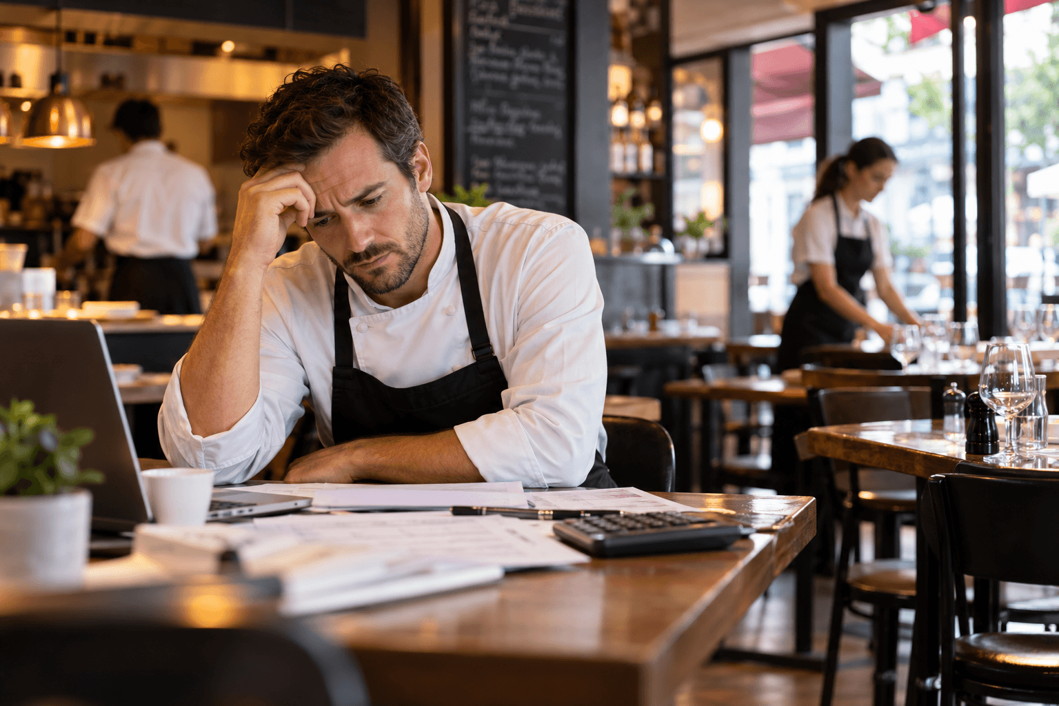 Stress en cuisine, le patron face aux chiffres